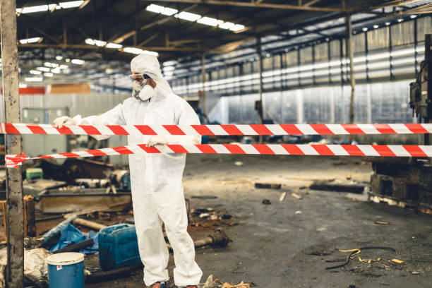 Professional Drug Lab Cleanup technician working in Newport, NJ